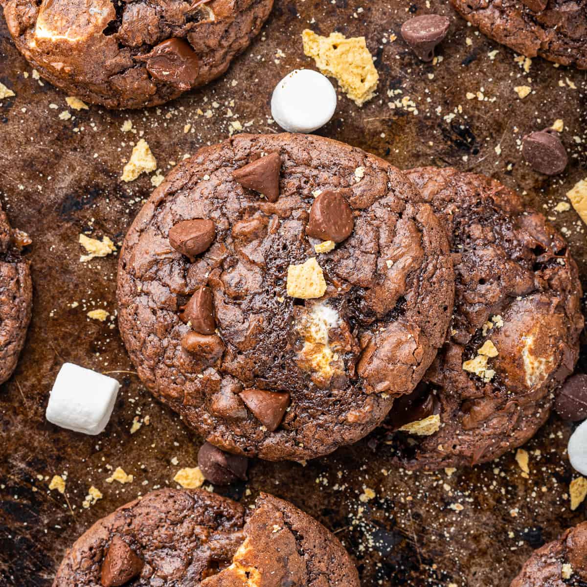 S'more Brownie Cookies Recipe-image