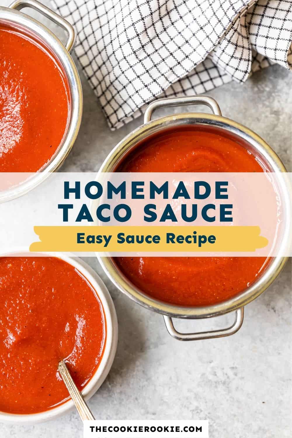 Homemade Taco Sauce Recipe The Cookie Rookie®