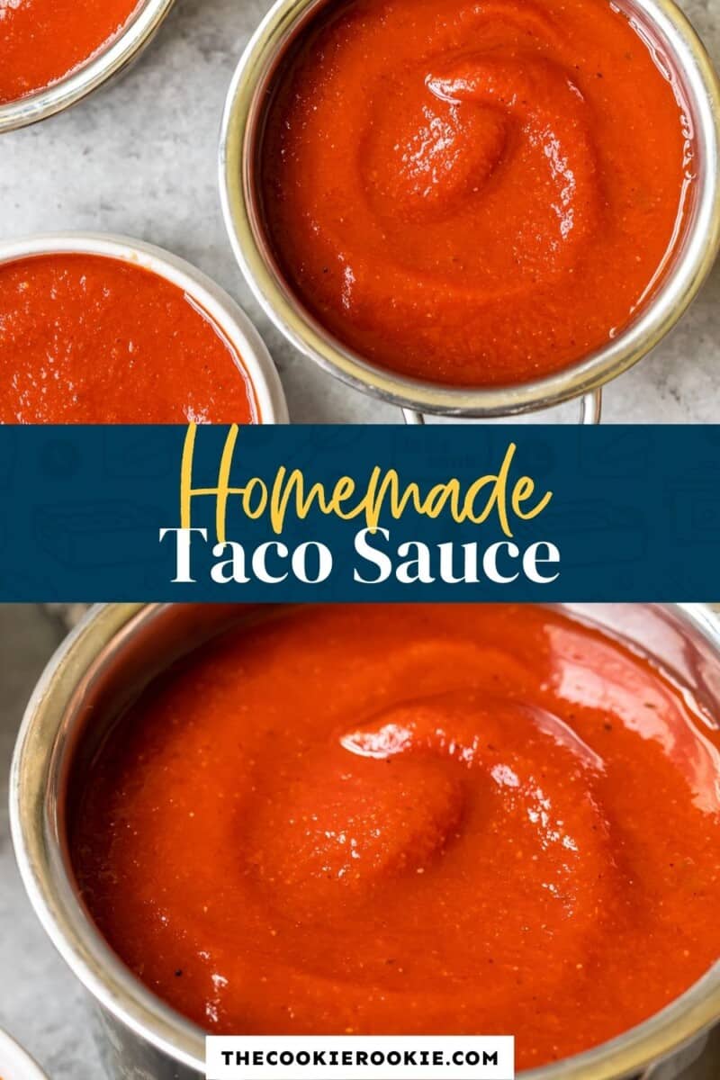 homemade taco sauce pinterest