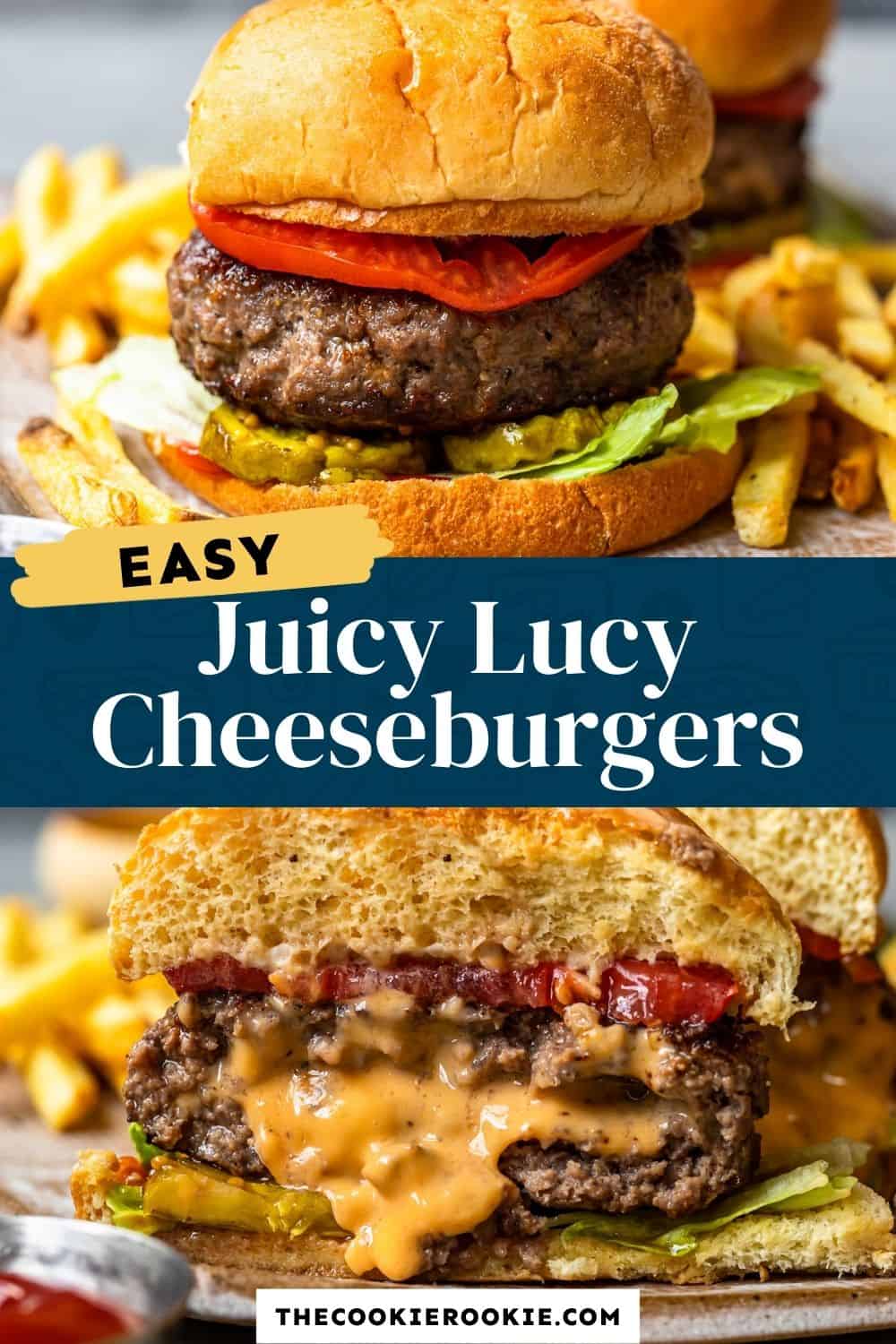 Juicy Lucy Burgers Recipe - The Cookie Rookie®