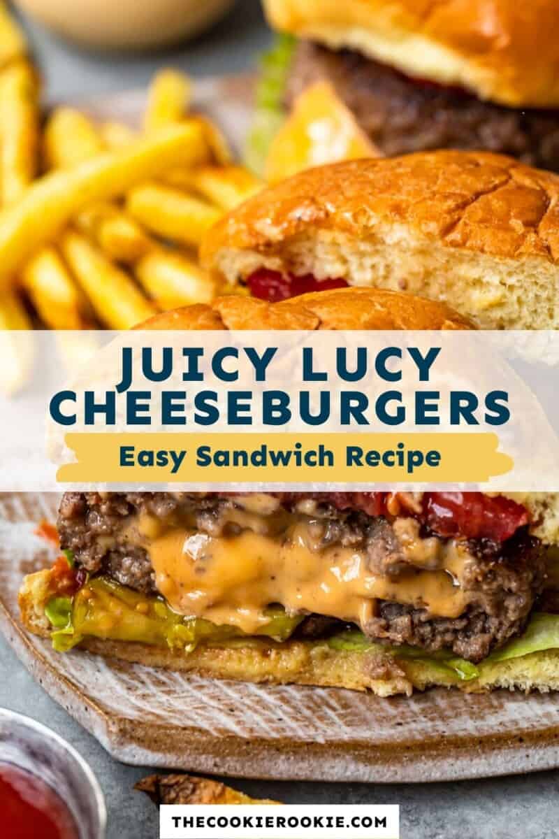 juicy lucy burgers pinterest