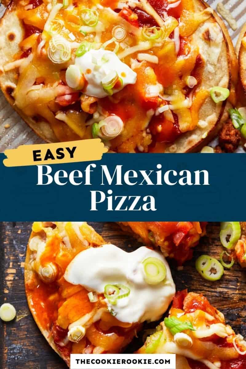 homemade mexican pizza pinterest