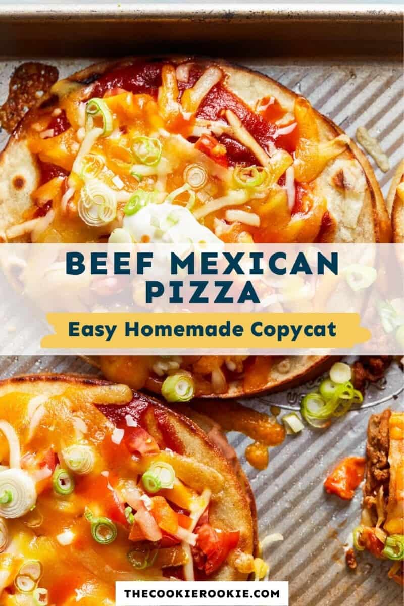 homemade mexican pizza pinterest