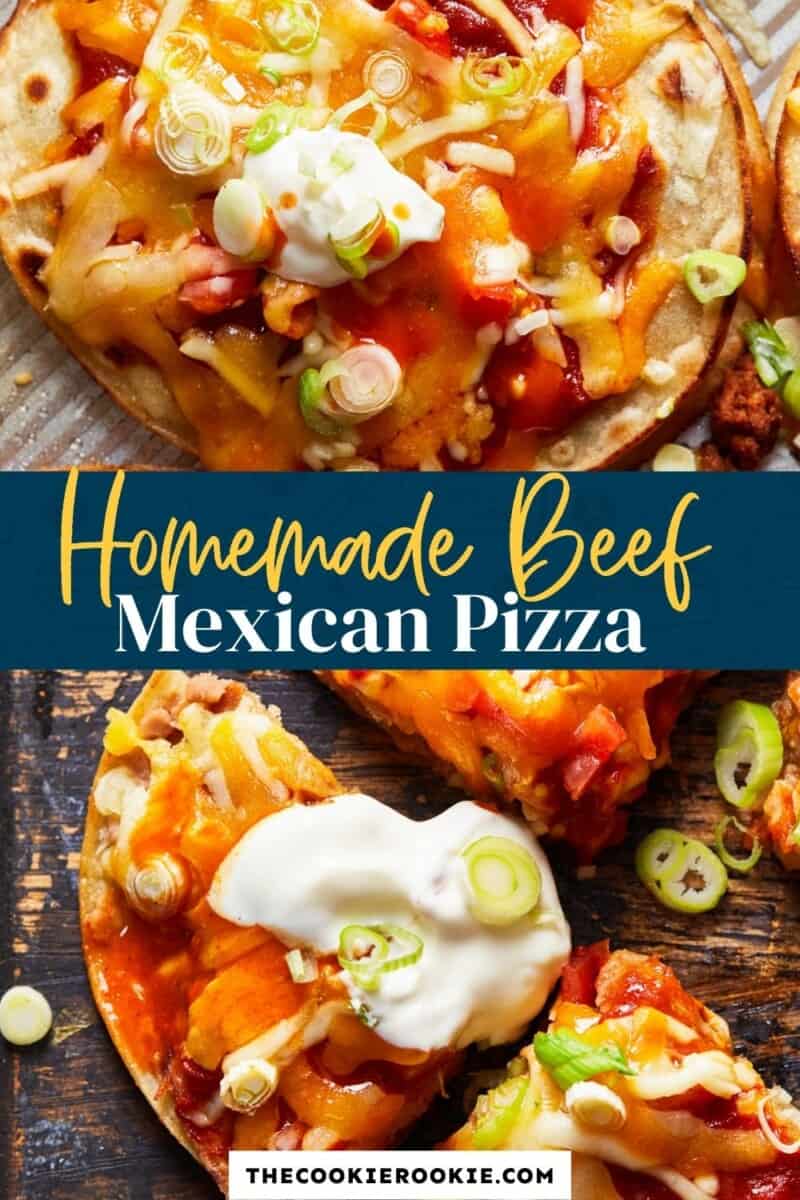 homemade mexican pizza pinterest