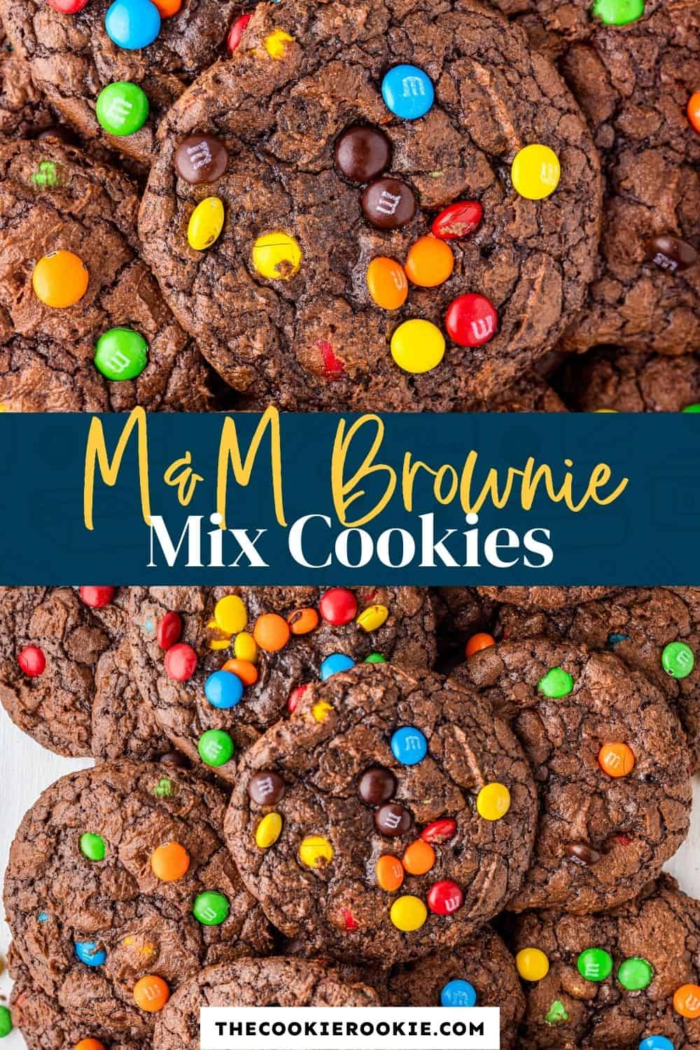M&M Brownie Cookies - The Cookie Rookie®