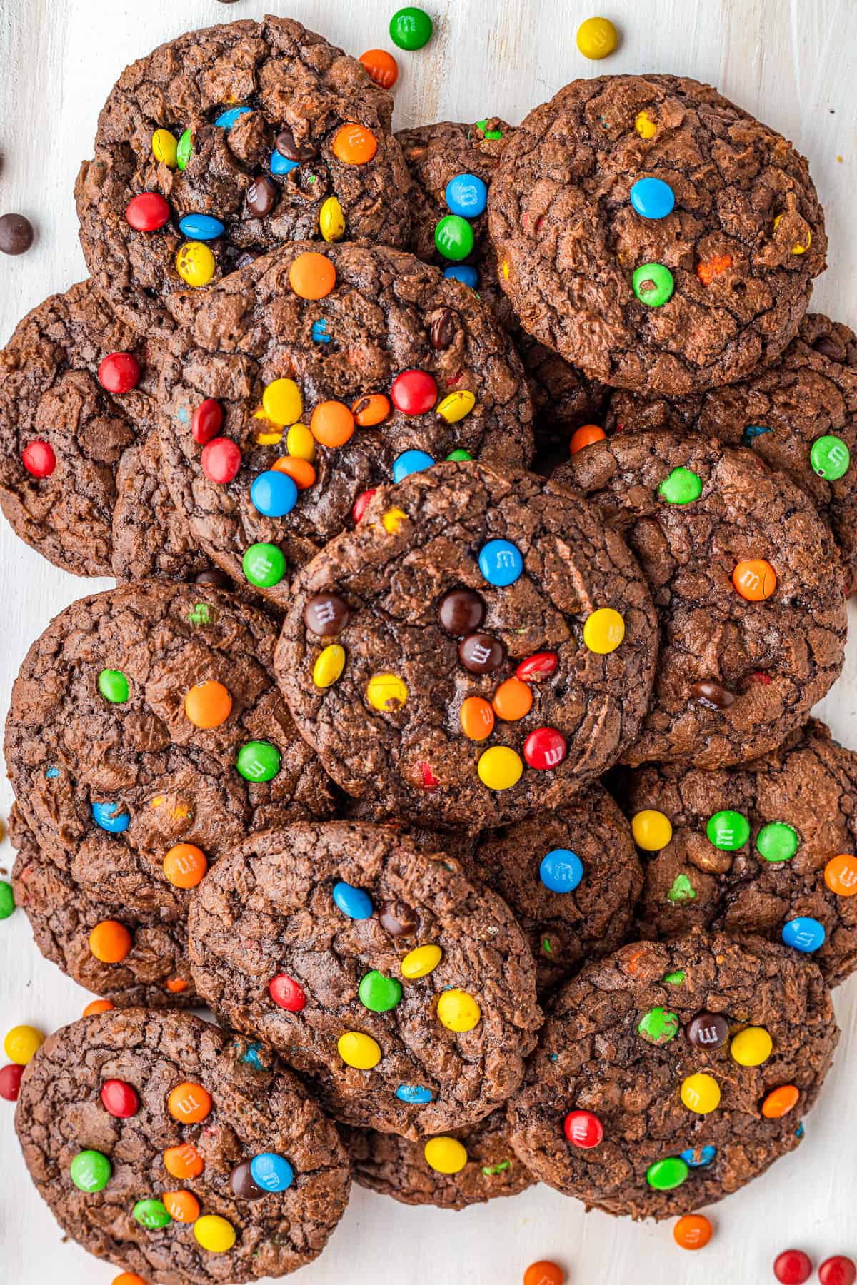 M&M brownie cookies