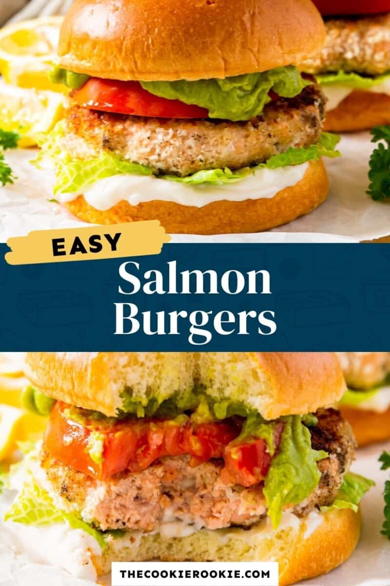 salmon burgers pinterest