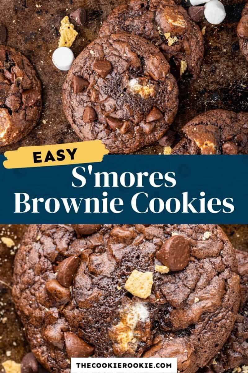 smore brownie cookies pinterest