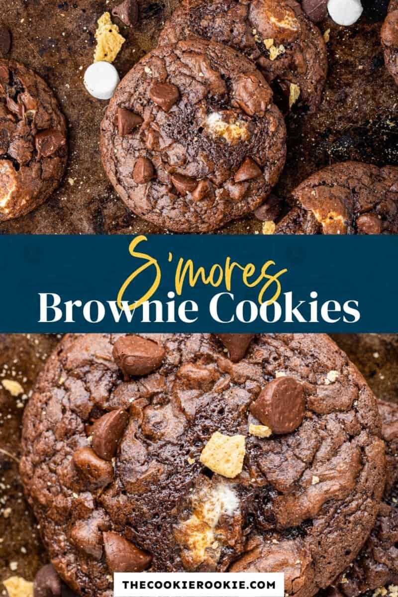 smore brownie cookies pinterest