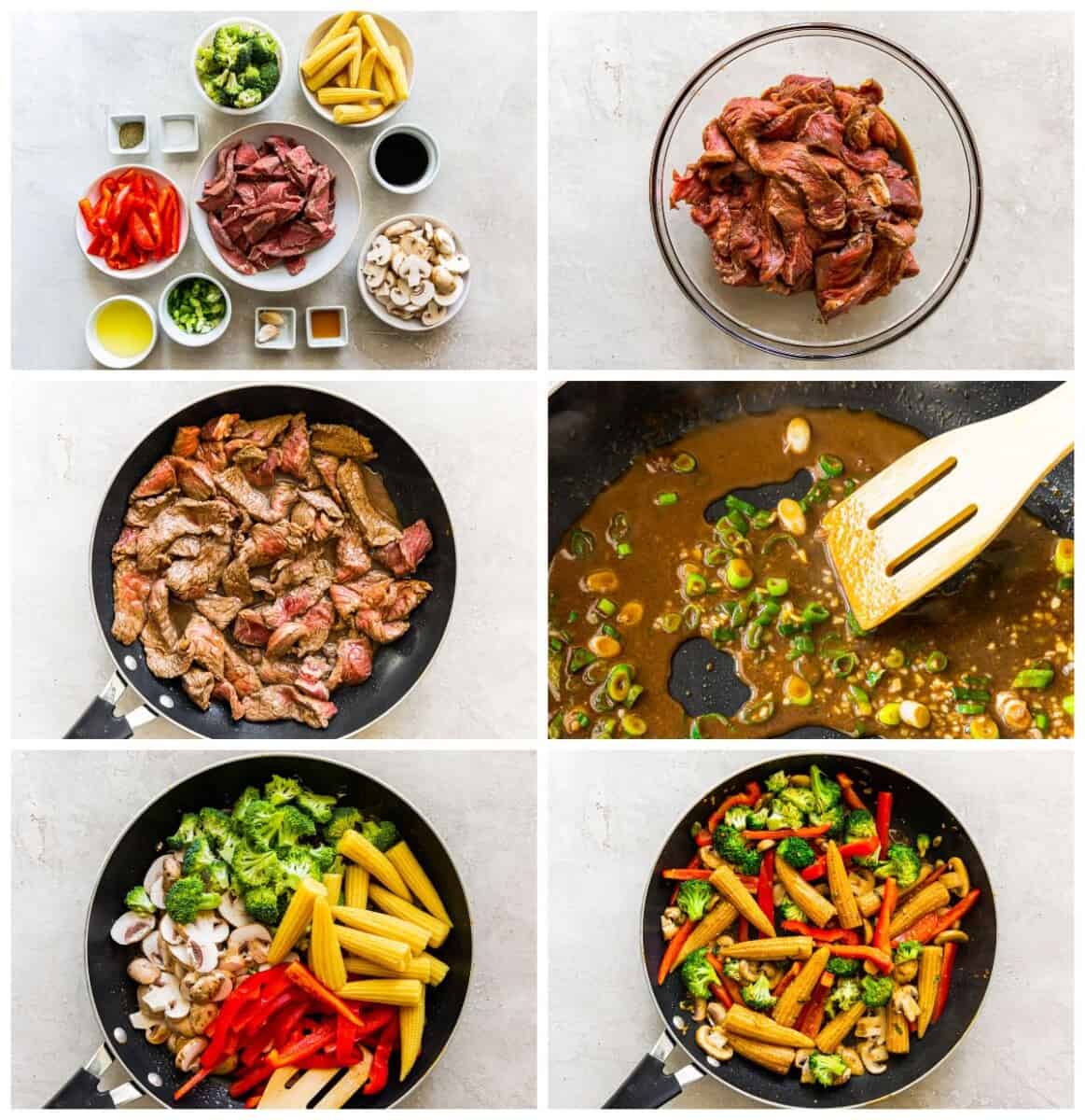 step by step photos for how to make beef stir fry