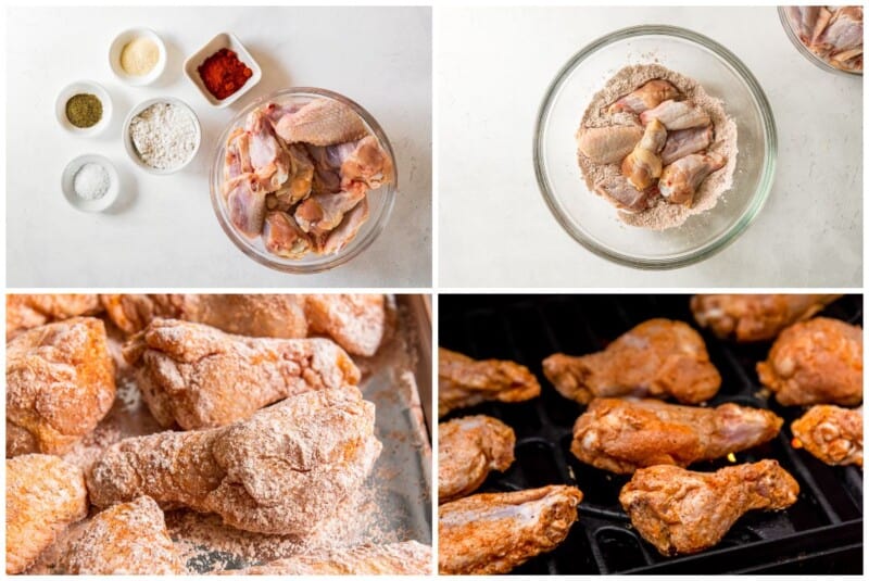 step by step photos for how to make grilled chicken wings