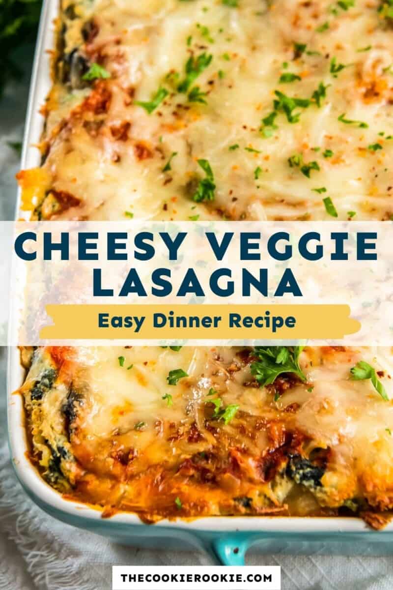 Vegetarian Lasagna Recipe - The Cookie Rookie®