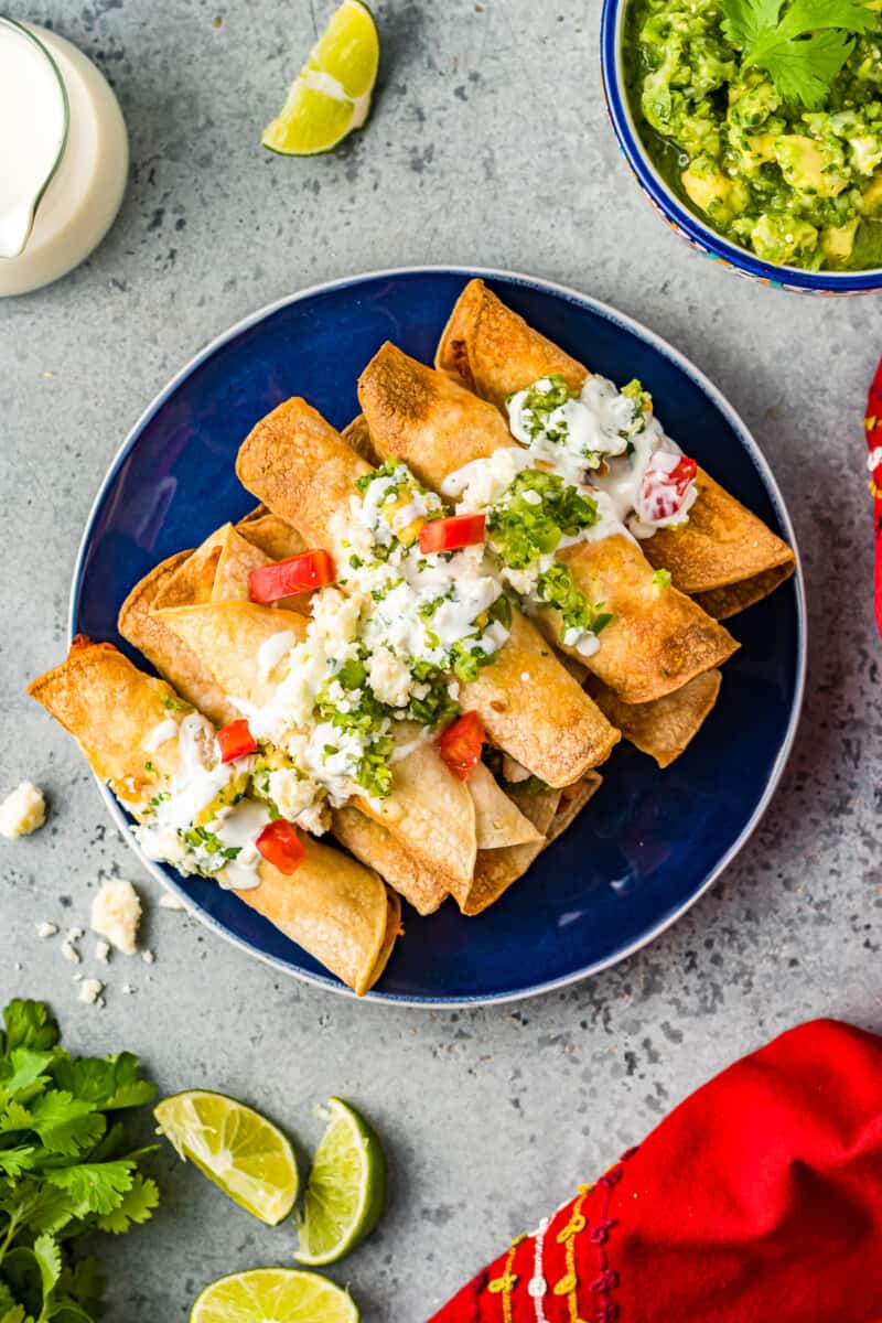 featured air fryer chicken taquitos