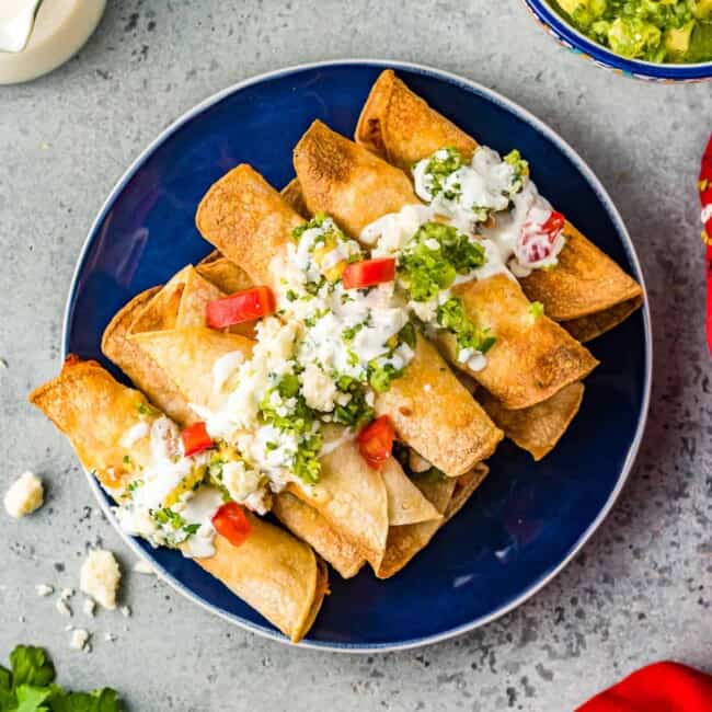 featured air fryer chicken taquitos