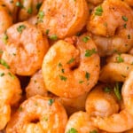 close up image of spicy shrimp