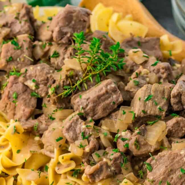 featured crockpot beef and noodles