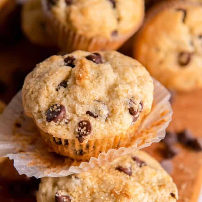 featured chocolate chip muffins