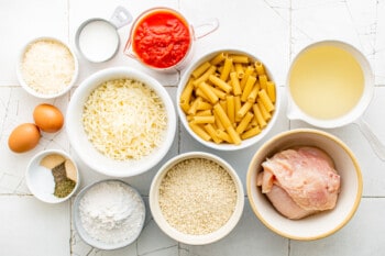 ingredients for chicken parmesan casserole