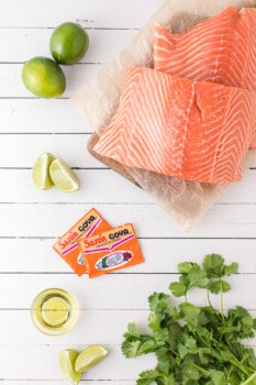ingredients for air fryer cilantro lime salmon