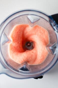 frozen Aperol margarita mixture in a blender