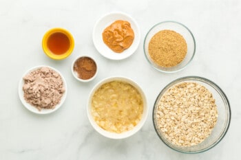 ingredients for banana bread protein balls