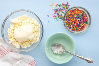 ingredients for funfetti magic shell
