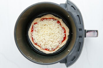 cheese pizza in air fryer before cooking