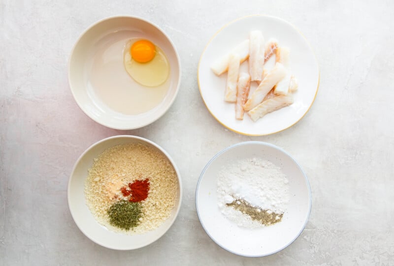 ingredients for air fryer fish sticks