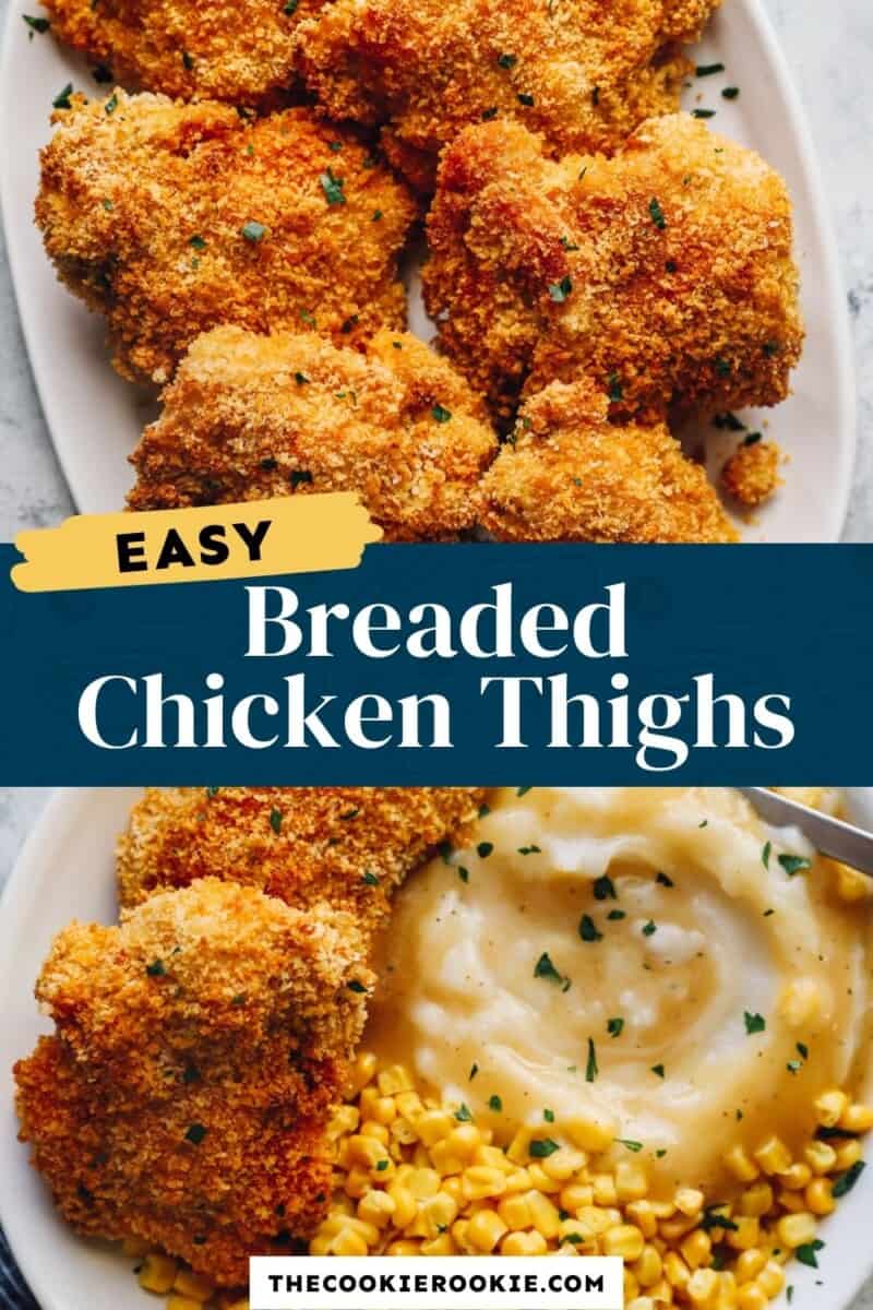 crispy baked chicken thighs pinterest