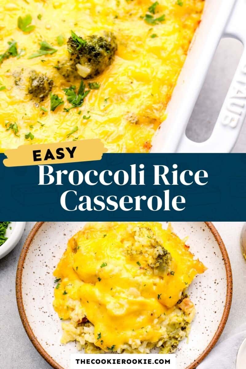 broccoli rice casserole pinterest