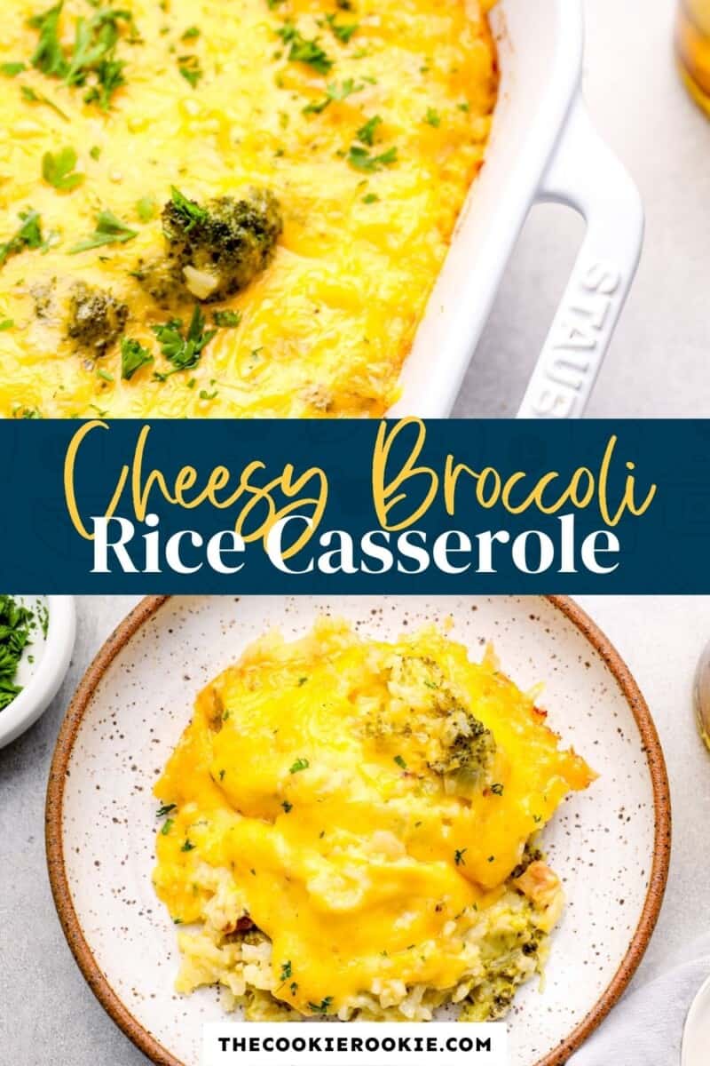 broccoli rice casserole pinterest