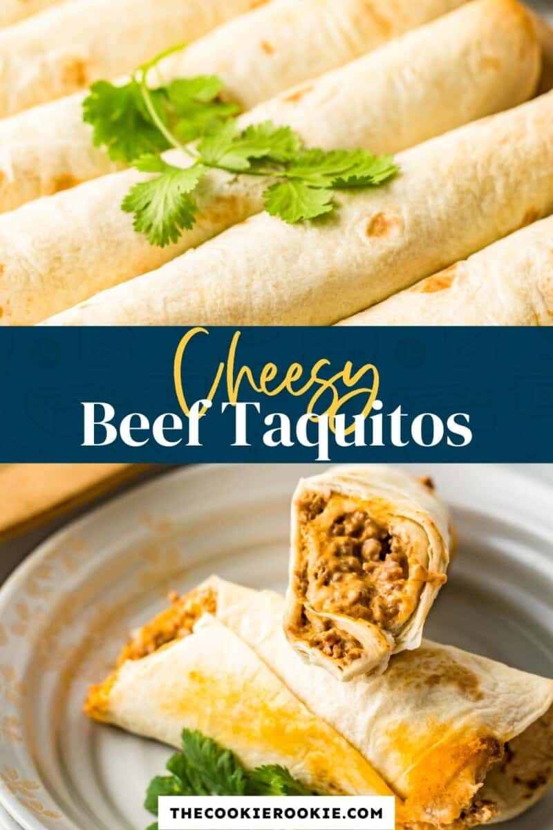 cheesy beef taquitos pinterest