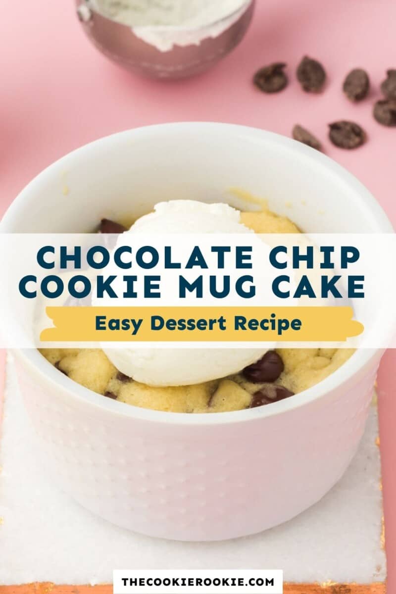 chocolate chip mug cookie pinterest