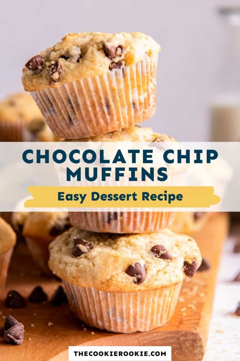 chocolate chip muffins pinterest