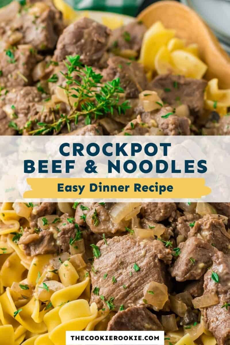 Crockpot Beef and Noodles – The Cookie Rookie®