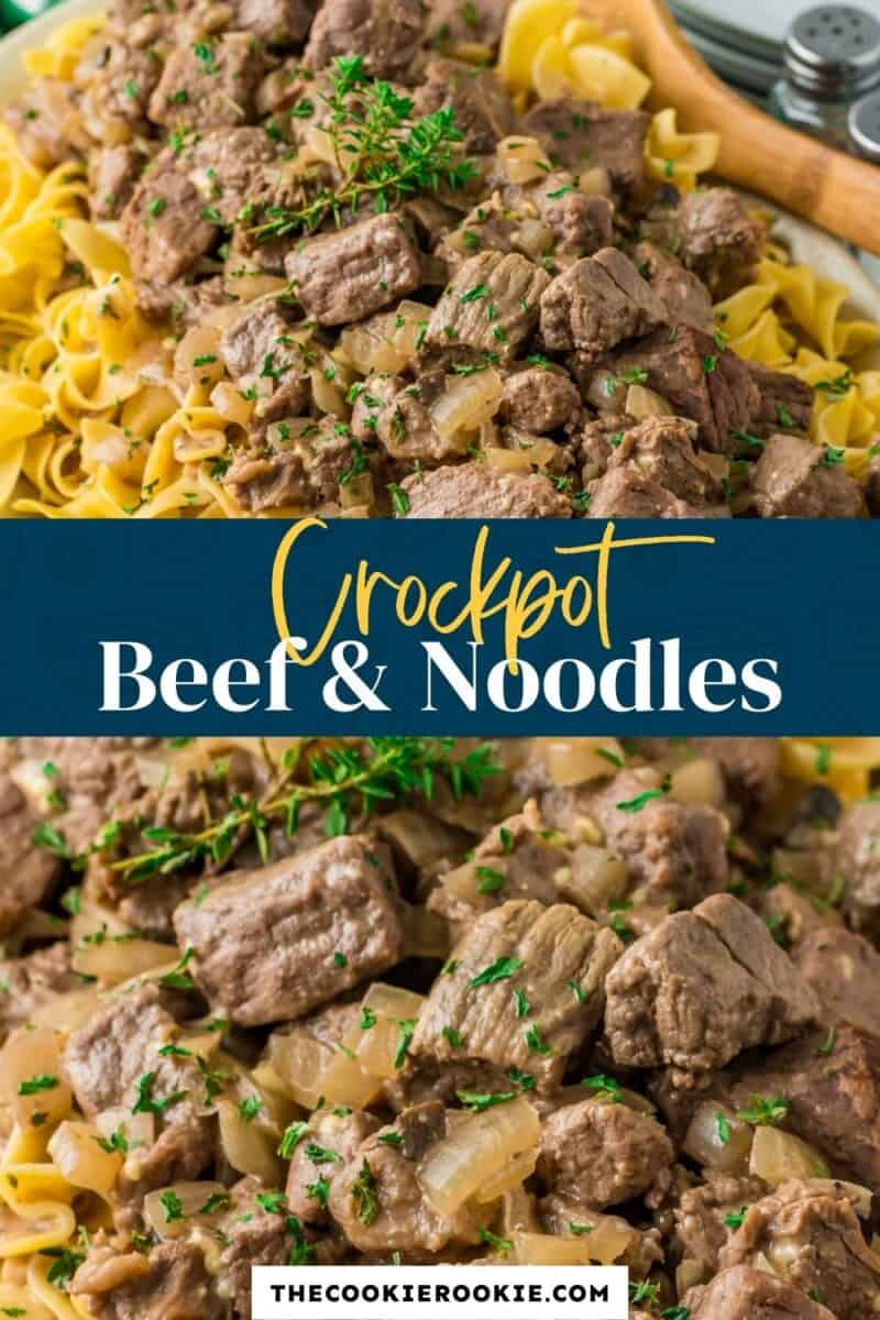 crockpot beef and noodles pinterest