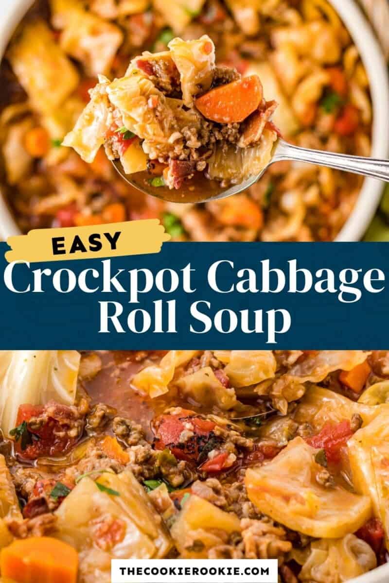 crockpot cabbage roll soup pinterest