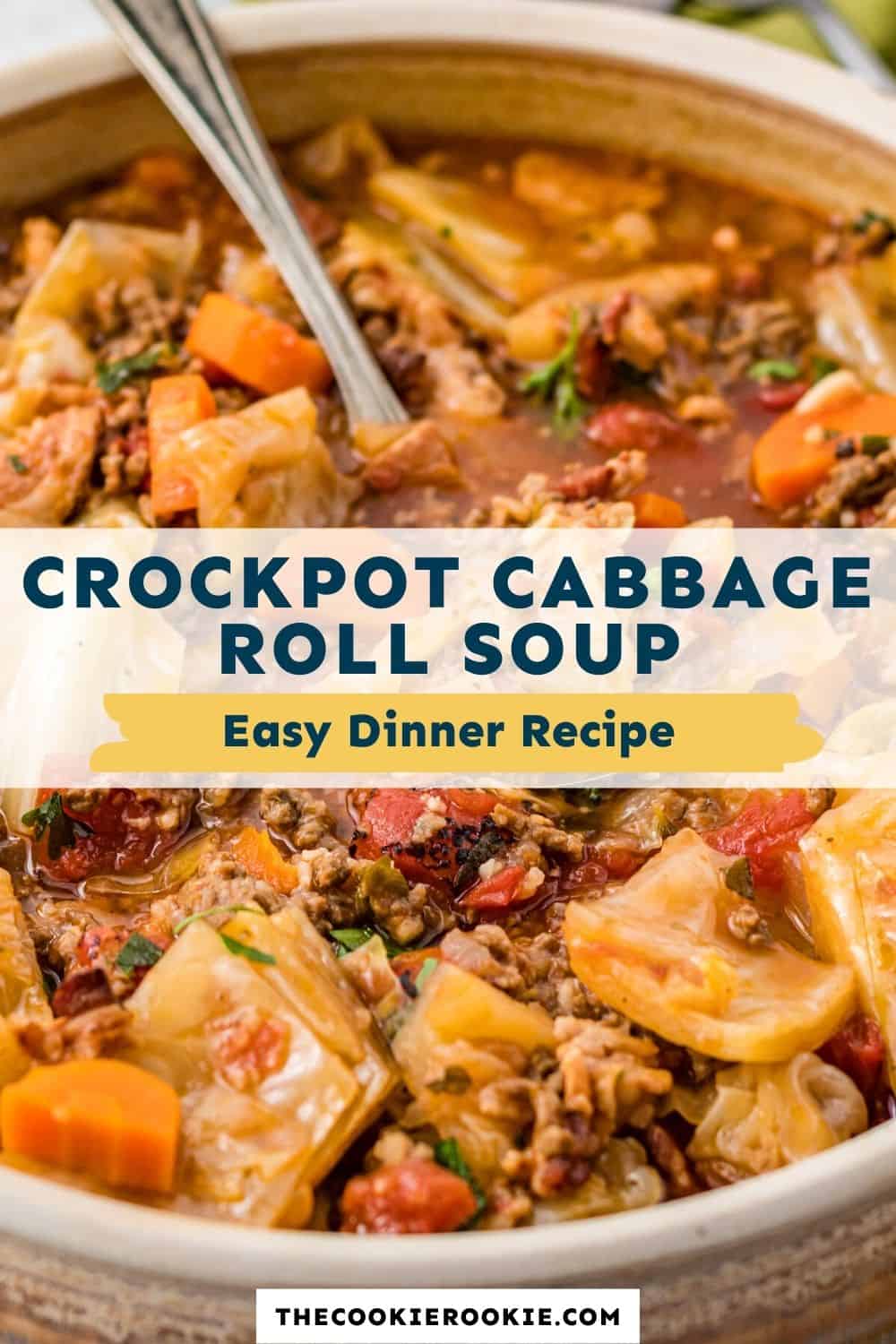 Crockpot Cabbage Roll Soup Recipe - The Cookie Rookie®