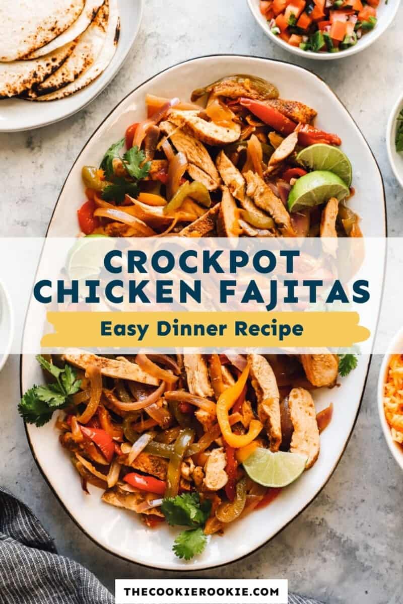 crockpot chicken fajitas pinterest