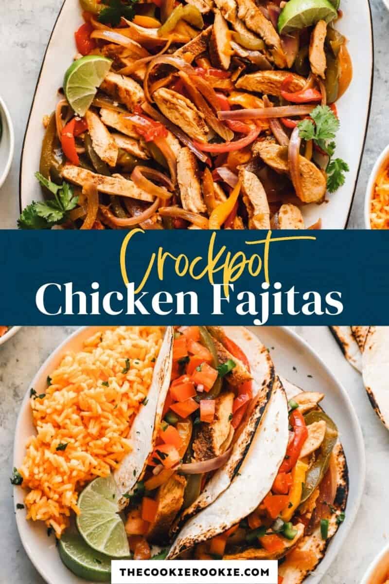 Crockpot Chicken Fajitas Recipe - The Cookie Rookie®