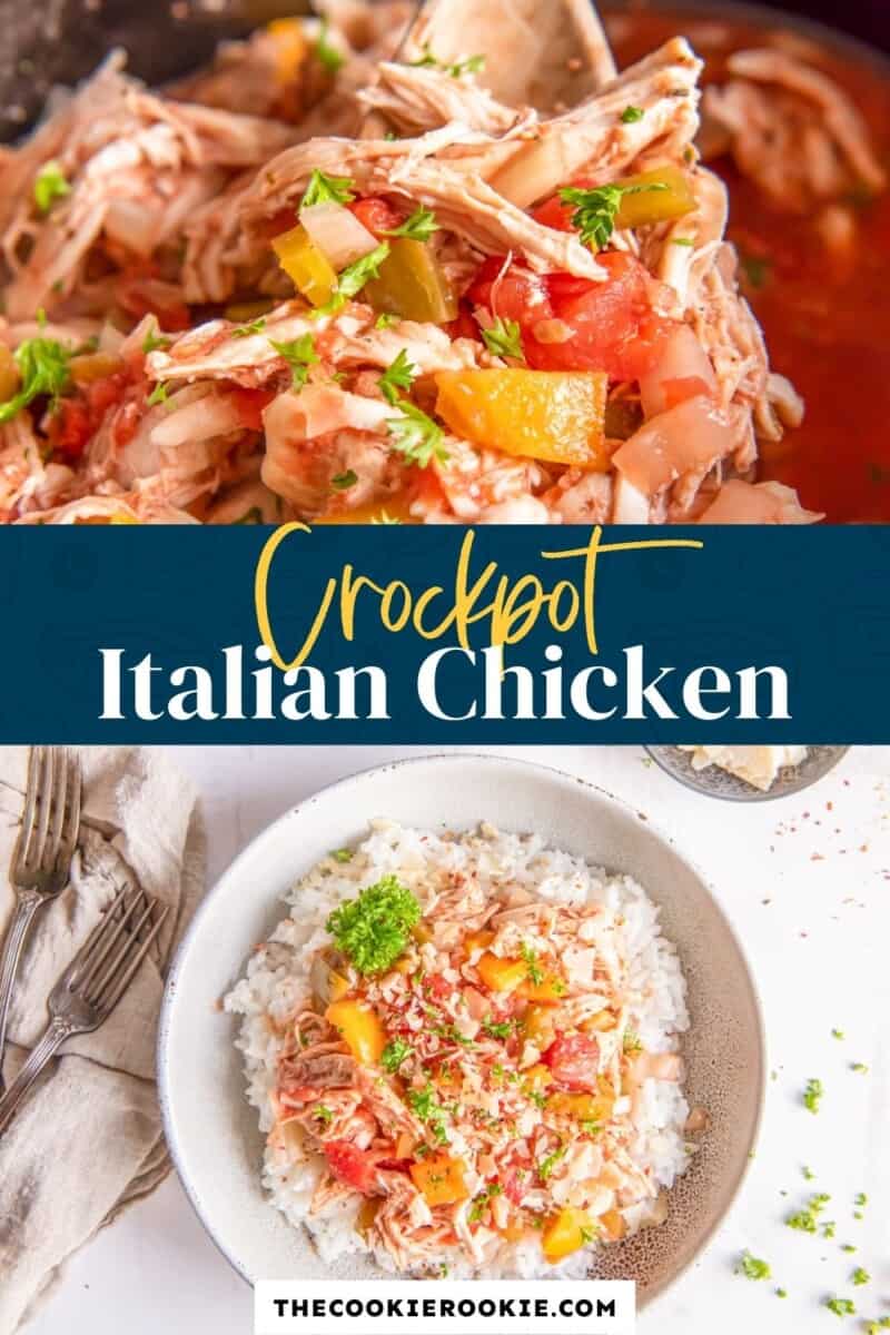 crockpot italian chicken pinterest