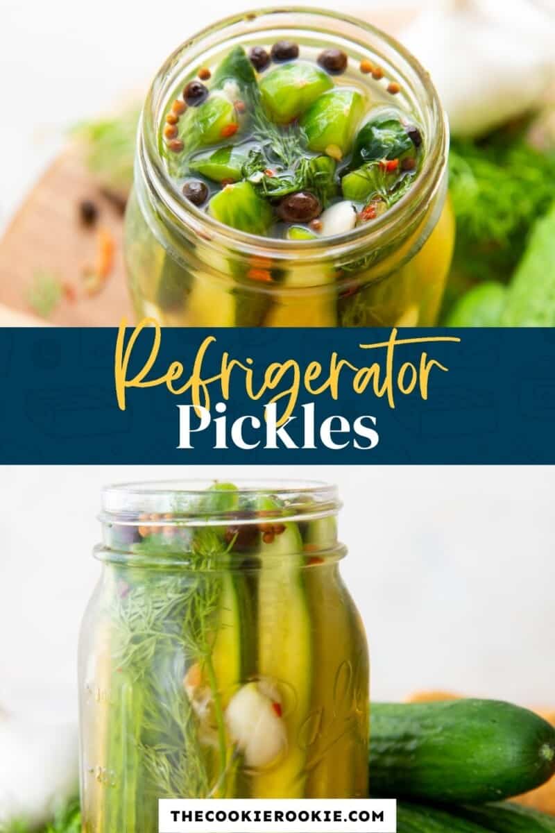 refrigerator pickles pinterest