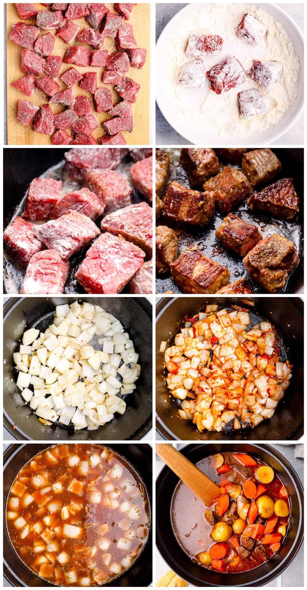 step by step photos for how to make beef stew