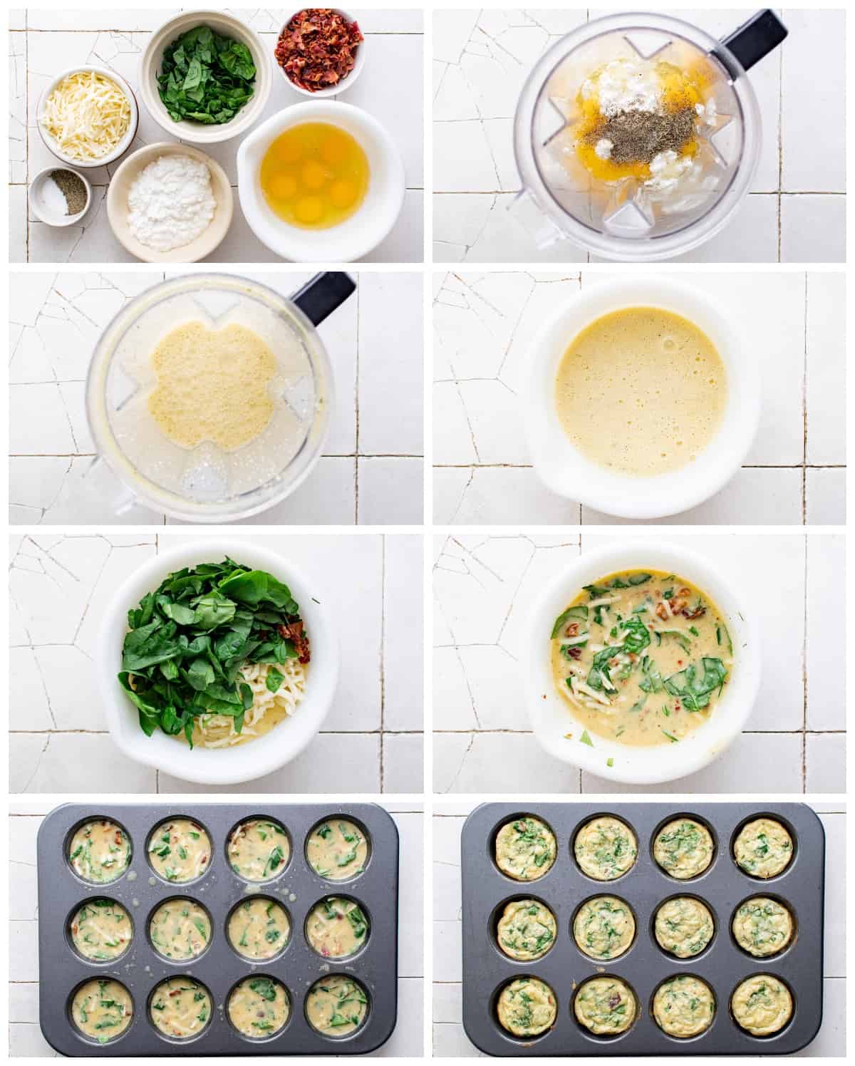 step by step photos for how to make copycat starbucks egg bites
