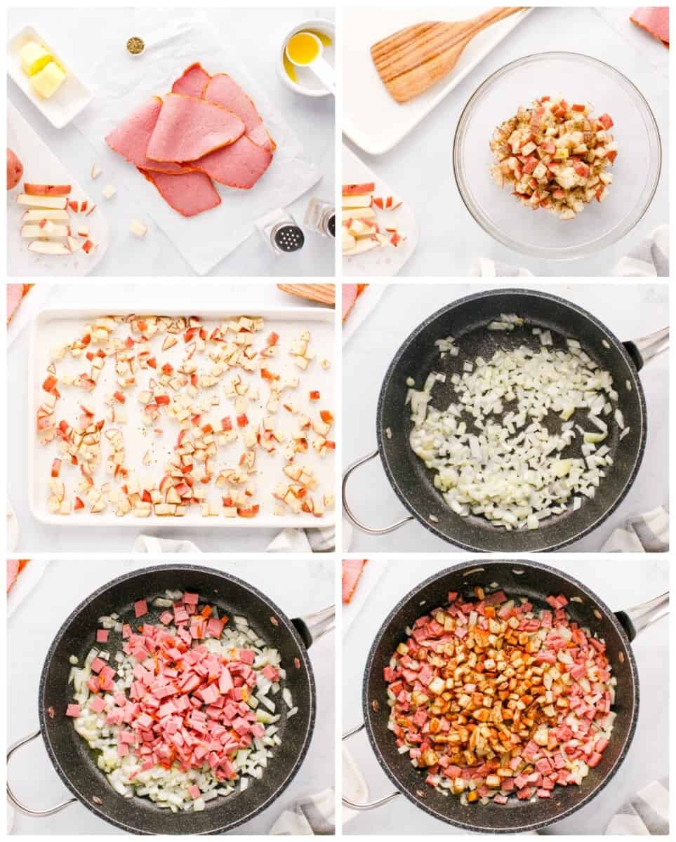 step by step photos for how to make corned beef hash