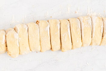 An image of a bakery-style loaf of bread on a white surface.