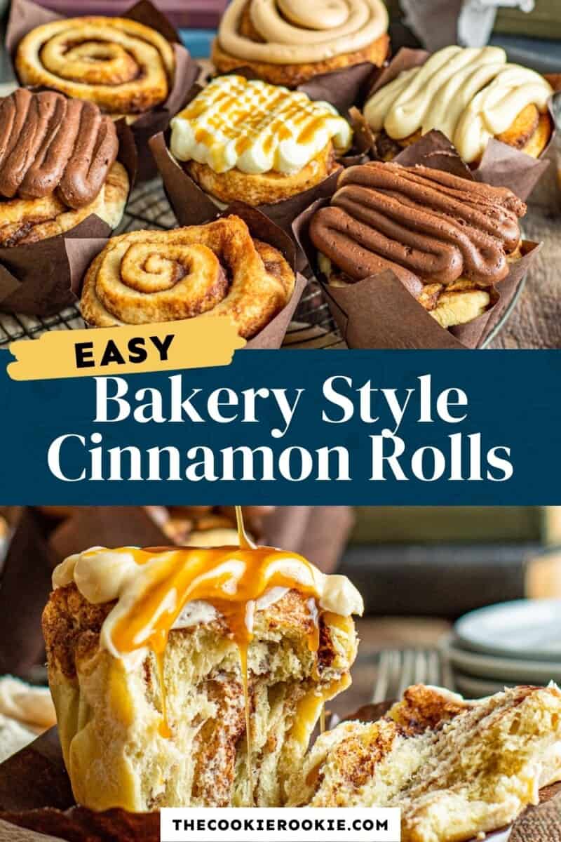 bakery style cinnamon rolls pinterest