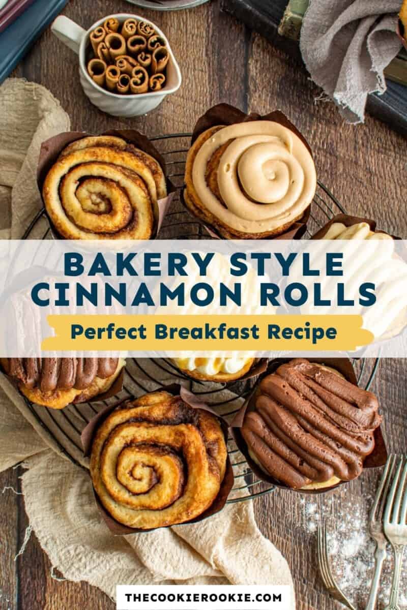 bakery style cinnamon rolls pinterest