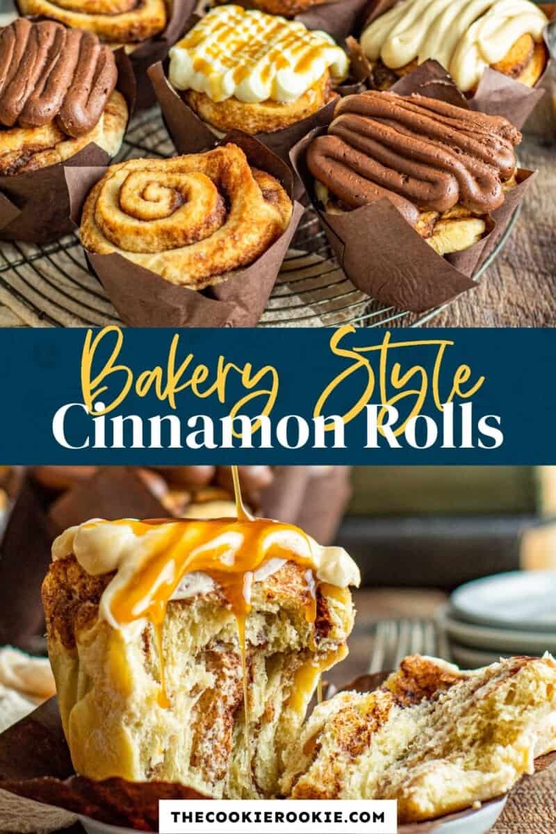 bakery style cinnamon rolls pinterest