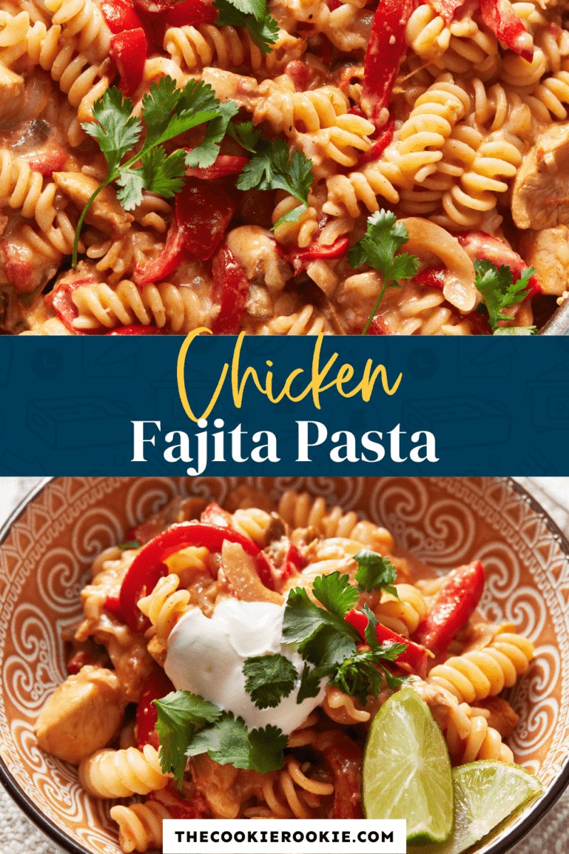 chicken fajita pasta pinterest.